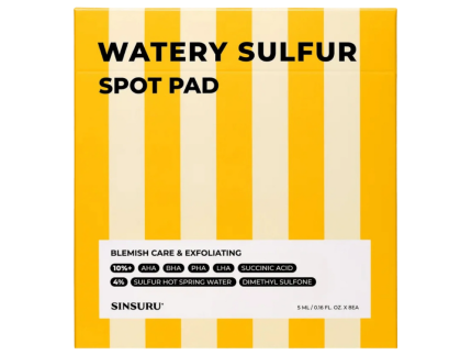 SINSURU Watery Sulfur Spot Pad 4-Week Plan (8 Pads)