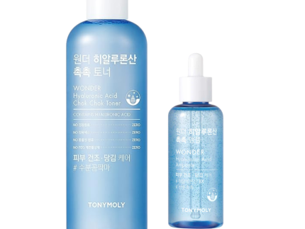 TONYMOLY Wonder Hyaluronic Moist Toner + Ampoule (500ml + 100ml)