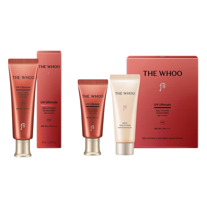 THE WHOO UV Ultimate Red Vitamin Sun Special Set