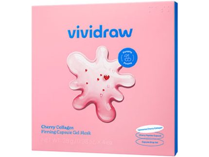vividraw Cherry Collagen Firming Capsule Gel Mask 4ea