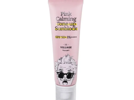 VILLAGE 11 FACTORY Pink Calming Tone Up Sunblock 50ml SPF50+ PA++++