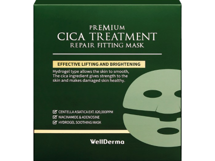 WellDerma Premium Cica Treatment Repair Fitting Mask 25g *4ea (1BOX)