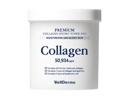 WellDerma Premium Collagen Hydro Toner Pad 60 Sheets
