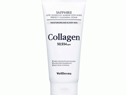 Wellderma Sapphire Low Molecule Marine Collagen Perfect Cleansing Foam 150ml