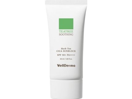 WellDerma Teatree Herb Tox Cica Sunblock 50ml