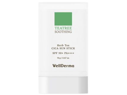WellDerma TeaTree Soothing Herb Tox Cica Sun Stick SPF50+ PA++++ 19g